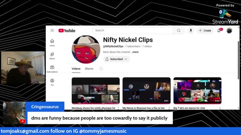 10/07/25 Tommy James VOD: "NIFTY NICCEL ROLE CALL"