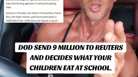 9 Million to the Dept of Defense? To Decide School Lunches? Sounds like Money Funneling