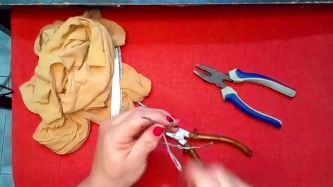 Aprende como hacer árbol con alambre y medias nylon