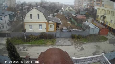 ❗️Video of one of the morning strikes by Geran-2 in Kyiv.