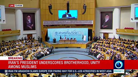 (old video) Iranian President Pezeshkian's speech at the 39th Islamic Unity Conference (2025 09 07)