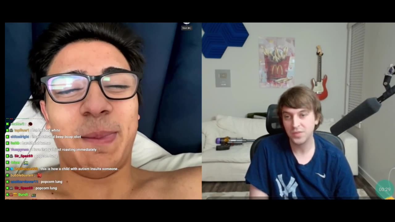 Nick White Starts Drama on Chat Roulette Stream