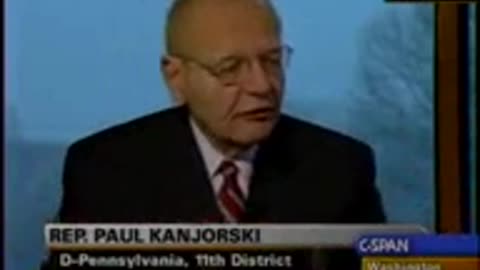 (2009) US Rep Paul Kanjorski recalls the Fed & Treasury telling Congress they were only HOURS away from a FINANCIAL COLLAPSE in September 2008.