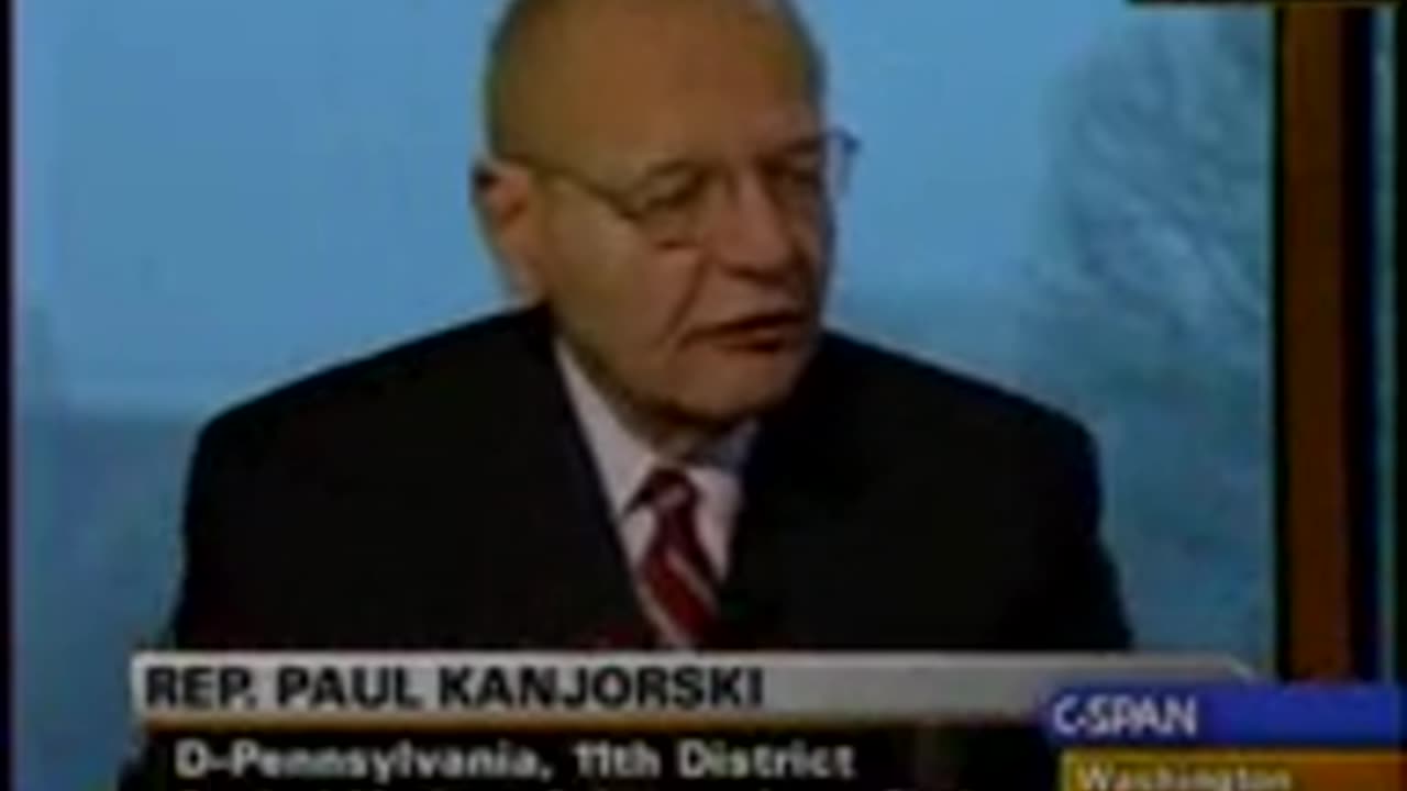 (2009) US Rep Paul Kanjorski recalls the Fed & Treasury telling Congress they were only HOURS away from a FINANCIAL COLLAPSE in September 2008.