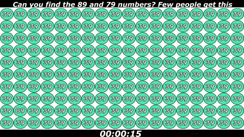 89 and 79 numbers puzzle: Can you find the 89 and 79 numbers? Few people get this