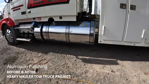 Before a After Big Rig Polishing