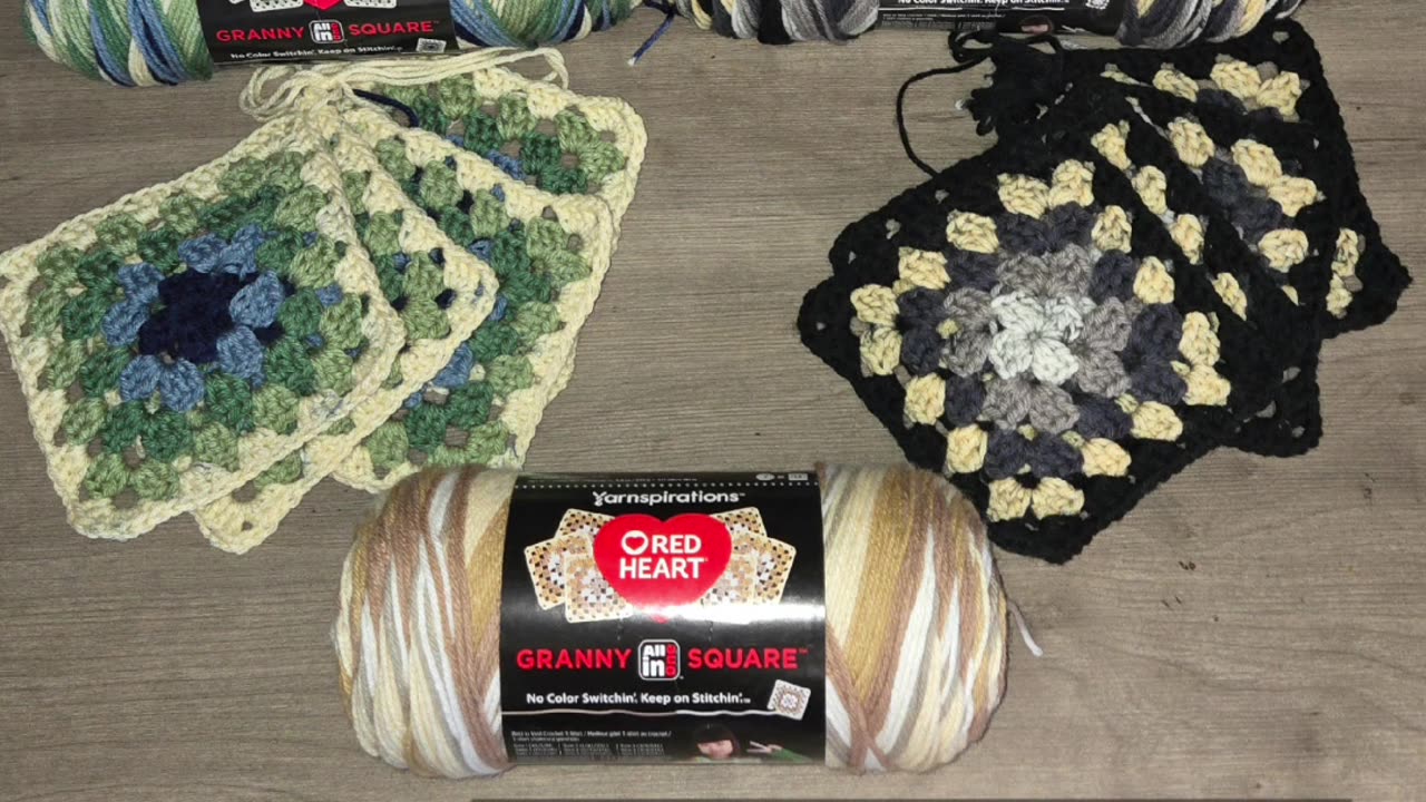 Red Heart All In One Granny Square Intro to tutorial Part 1