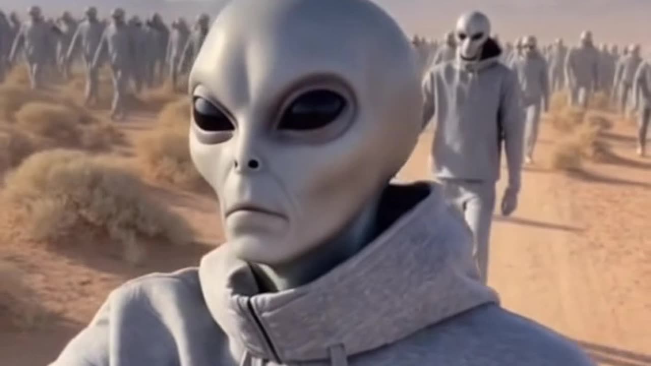 1000 Aliens in the Desert - Sora 2 AI VIDEO