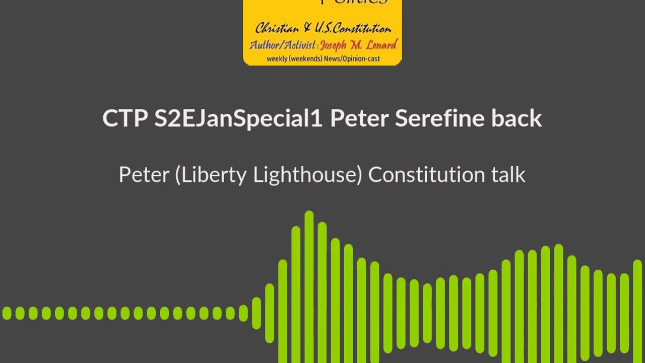 CTP Peter Serefine of Liberty-Lighthouse BTS/SP SOUNDBITE1 (CTP 20250101 S2EJanSpecial1) Video