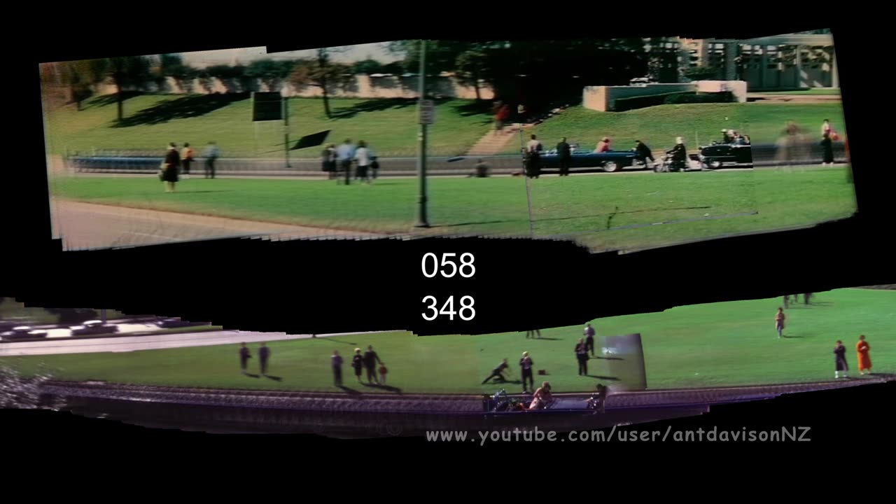 Stabilized Motion Panorama HD Nix v Zapruder Shows ACCORDION EFFECT -Antony Davison on 60th Anniv