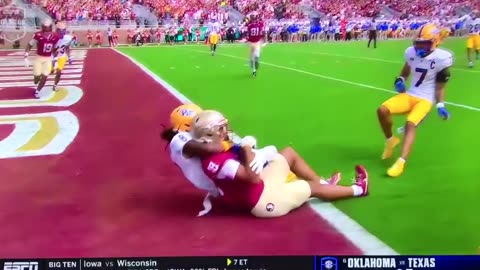 Seminoles TE #18 Landon Thomas TD 🏈25 yds.
			