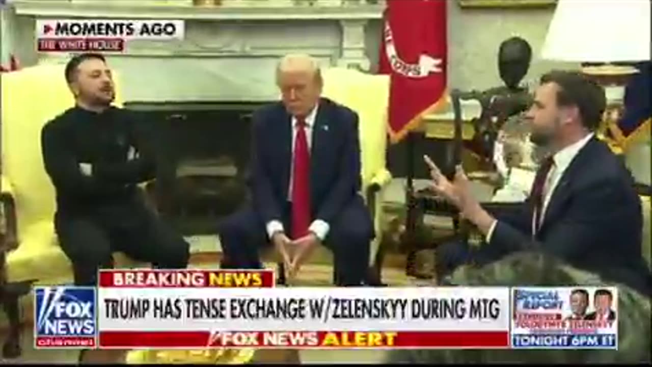 Epic smackdown by Pres Trump of Zelenskyy with an assist from VP Vance LOL