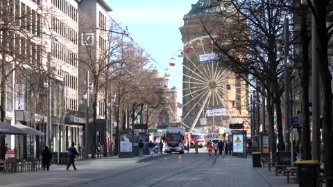 Suspect detained after car is driven into crowd in west Germany