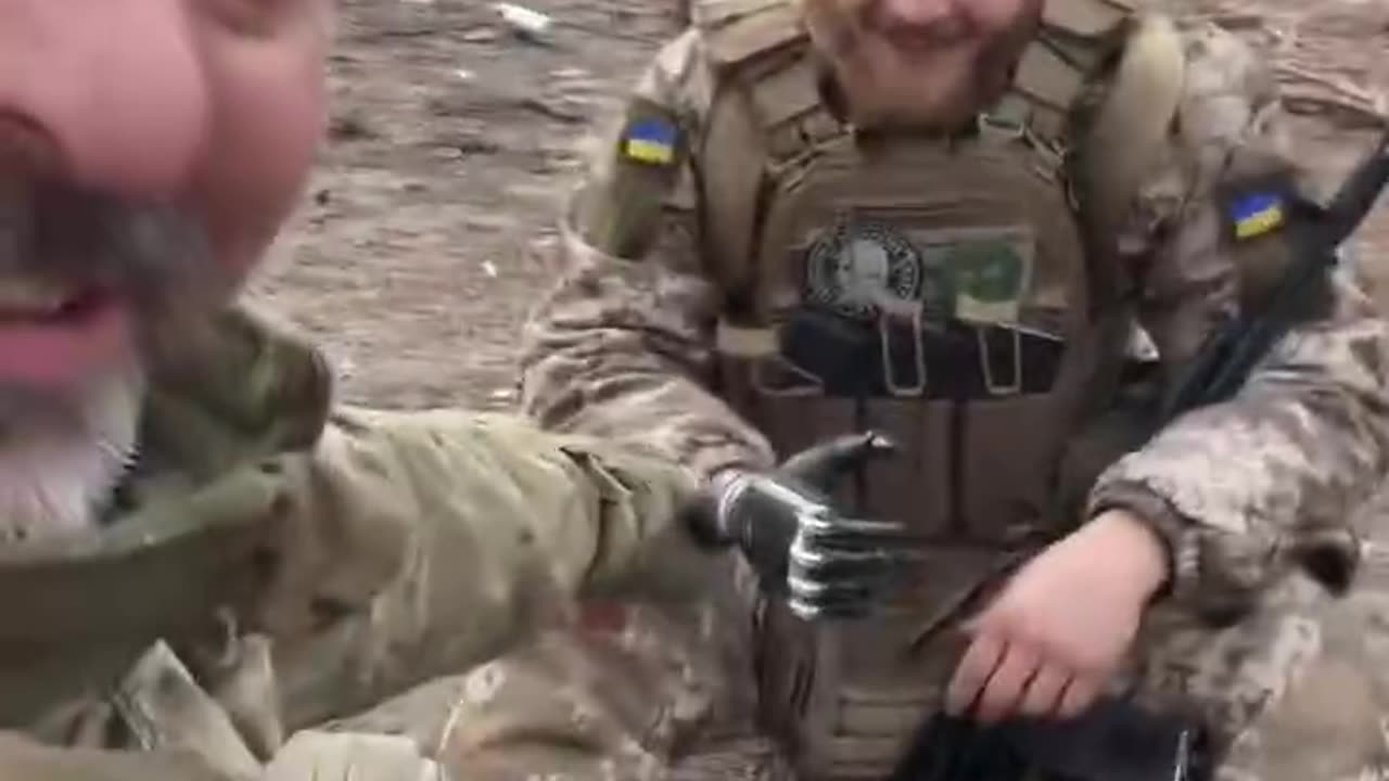 Ukrainian Soldier with Bionic Arm