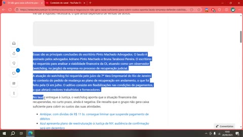 Oi não gera caixa suficiente para cobrir custos, aponta laudo; empresa defende viabilidade econômica