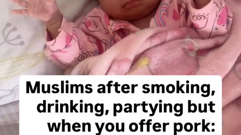 Muslims when offered pork