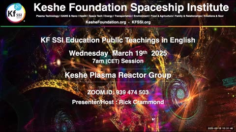 Keshe Plasma Reactor Group 2025-03-19-T1