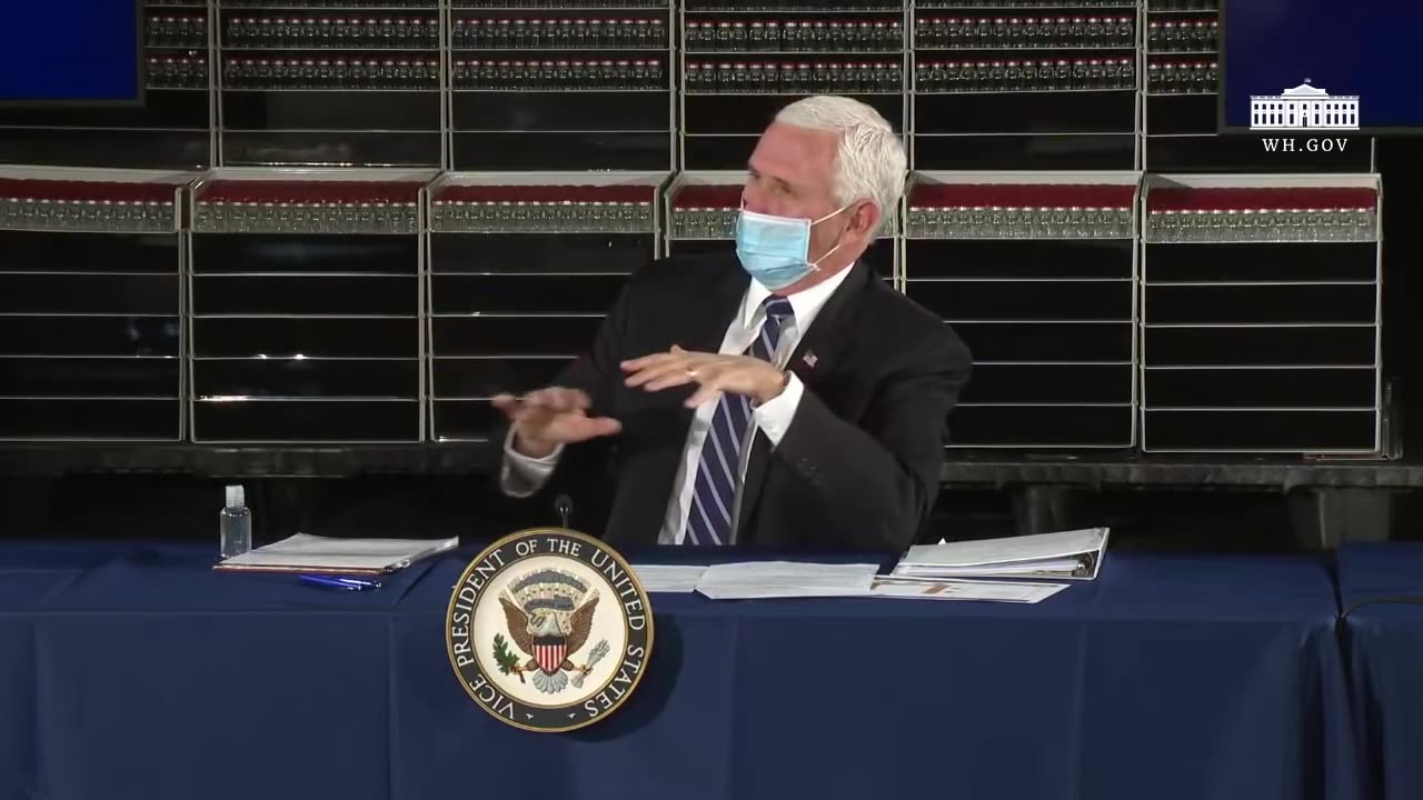 Trump Archive ✅ Vice President Pence Leads a Roundtable Discussion on Operation Warp Speed