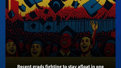 Recent grads fighting to stay afloat in one of the toughest job markets in a decade