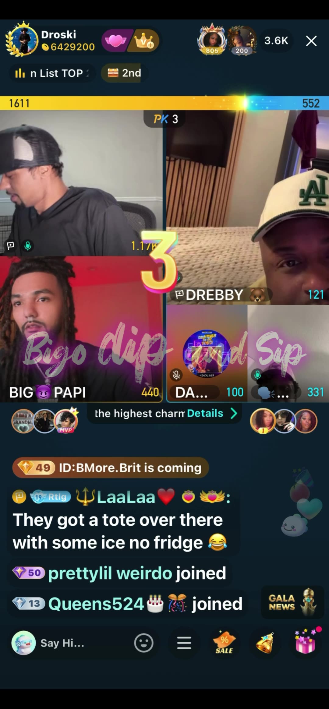 Team PK Droski Papi DreBaby Supa 21 NoCap 11/21/25 #bigoclipandsip