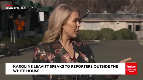 Karoline Leavitt Takes Reporters' Questions After Trump Threatens US Action In Iran