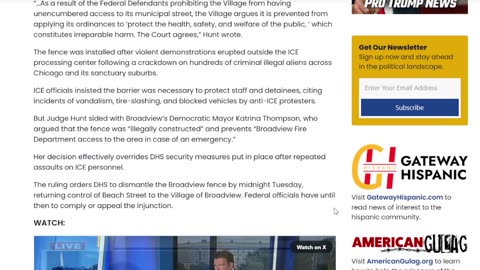Illinois Activist Judge Orders ICE to Tear Down Security Fence Protecting Federal Facility