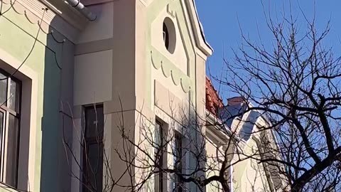 New renovated buildings in an Art Noveau city called Timisoara