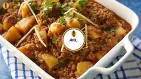 Dhaba Style Aloo Keema Recipe By Food Fusion