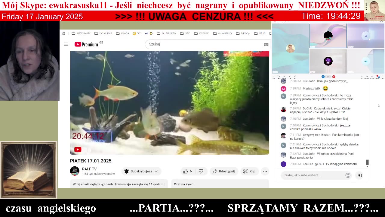 4982 - Rafał znowu do mnie zadzwonił na jego transmisji 👮♀️ - 17.01.2025 rok