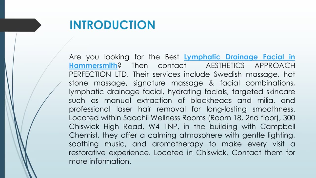 Best Lymphatic Drainage Facial in Hammersmith