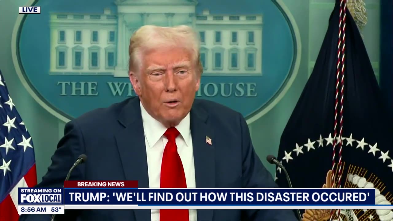 Trump addresses DC plane crash, attacks DEI policies