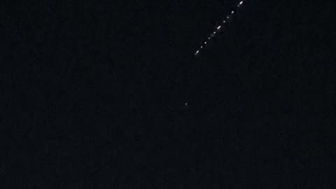 Telecommunications Satellites Spotted in the Night Sky