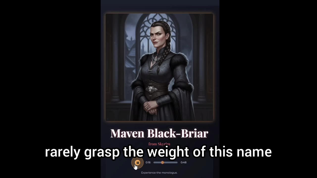 "I Have Connections..." – Maven Black-Briar Full Monologue