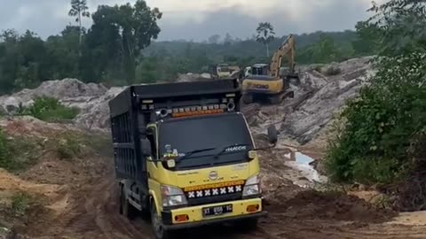 Beautiful driver becomes a reliable truck driver