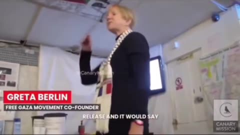 Co-Founder of the Israel Rafts Project Greta Berlin captured boasting that their method is to lie