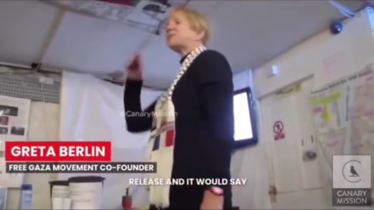 Co-Founder of the Israel Rafts Project Greta Berlin captured boasting that their method is to lie