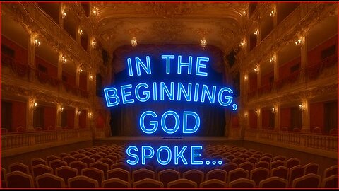 In The Beginning, GOD Spoke...