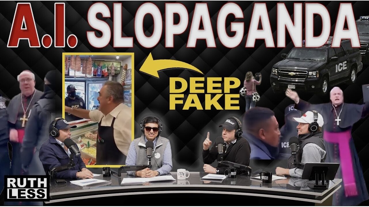New Low: Libs Push Anti-ICE *AI* Propaganda | Ruthless Podcast