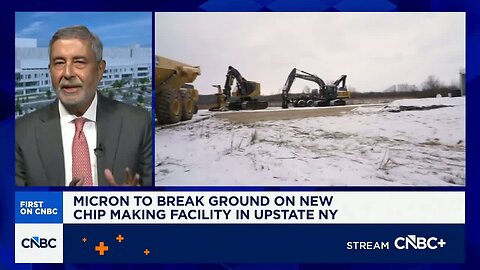 Micron breaks ground on $100 billion chip making facility in upstate NY