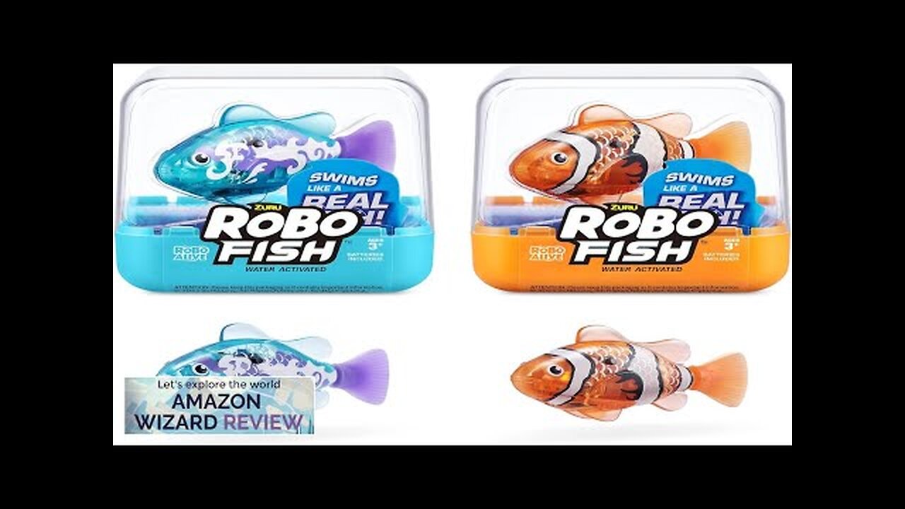 Robo Alive Robo Fish Robotic Swimming Fish (Teal + Orange) by ZURU Review