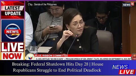 Breaking: Federal Shutdown Hits Day 28 | House Republicans Struggle to End Political Deadlock