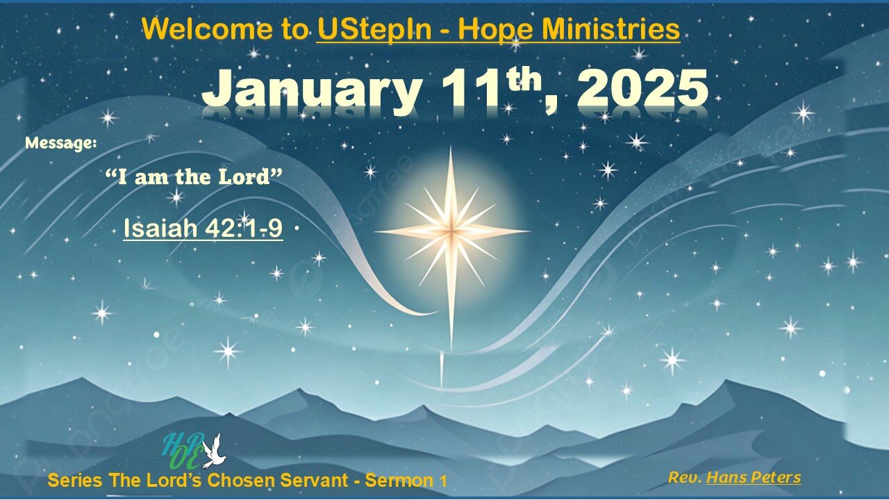 I am the Lord - Isaiah 42:1-9