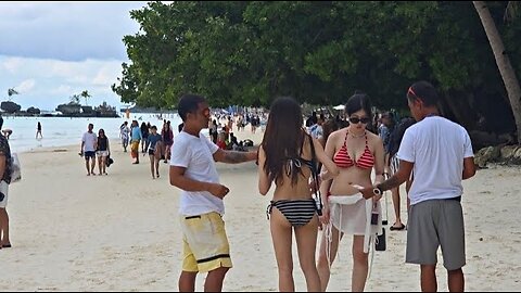 Walking on the Beach on a Warm, Sunny Day on December 22, 2025