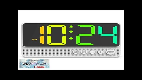 LED Digital Alarm Clock with Colorful Lights USB Charging Alarm Clock Review