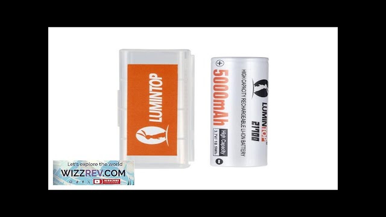 Lumintop 21700 Battery 5000mAh High Capacity Rechargeable Li-ion Cell 3.7V/18.5Wh Flashlight Review