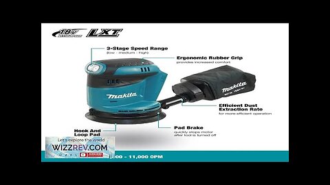 Makita DBO180Z 18V Lithium Ion Cordless Rechargeable Disc Random Orbital Sander Woodworking Review