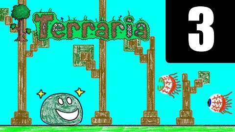 Terraria: Part 3 - We will beat the wall of Flesh!!! On to Hardmode!!!