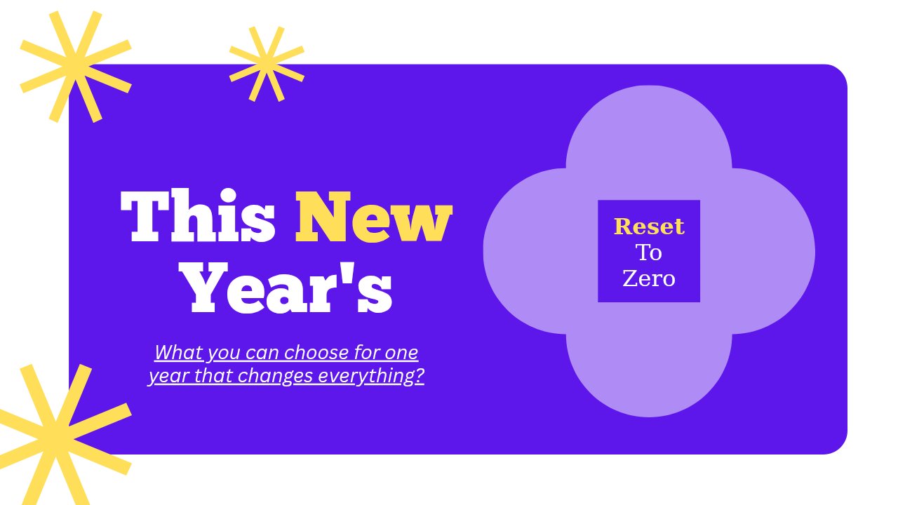 This New Years | Zero To Reset