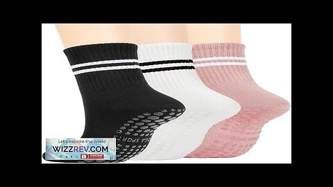 American Trends Pilates Socks with Grips for Women Yoga Socks Barre Socks Review