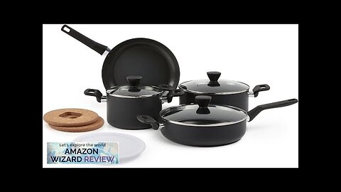 Amazon Basics 10 -Piece Hard Anodized Non-stick Stackable Cookware Pots Review